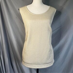 R&M Richards Cream Sleeveless Top